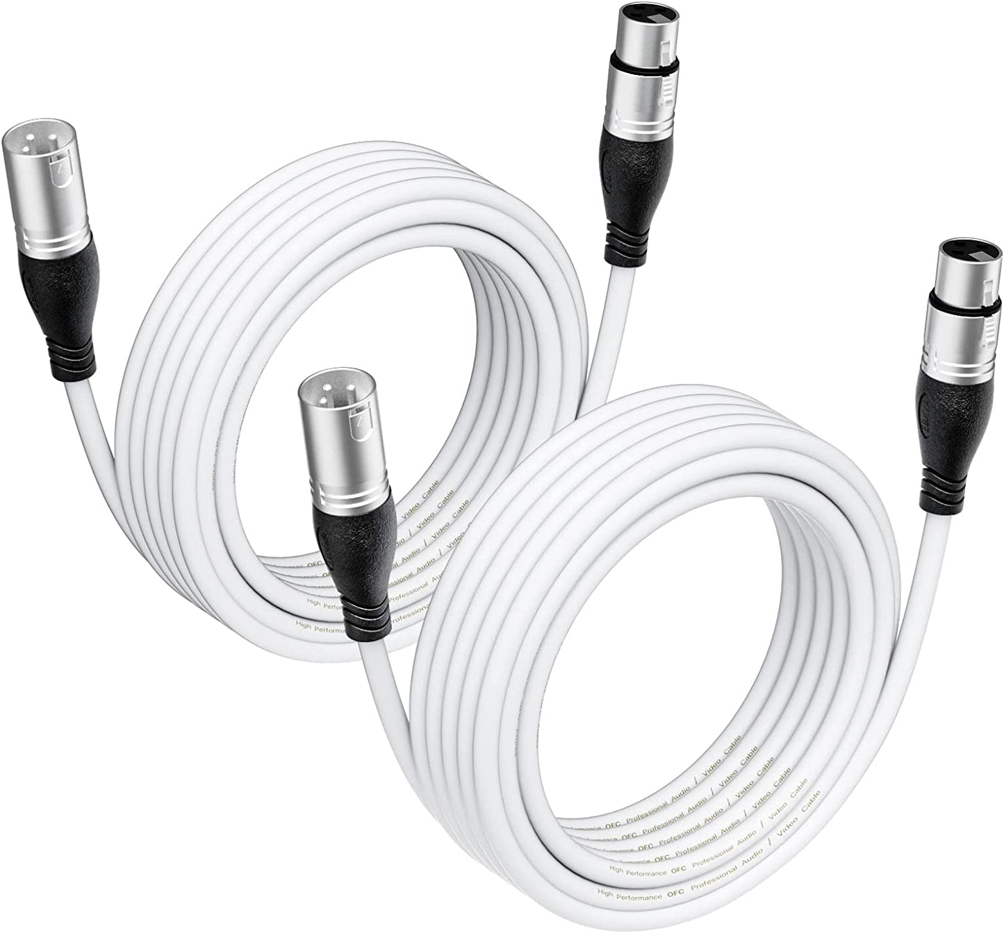 EBXYA XLR Cable - Premium Balanced Microphone Cable with 3-Pin XLR Male to Female Mic Speaker Cable,