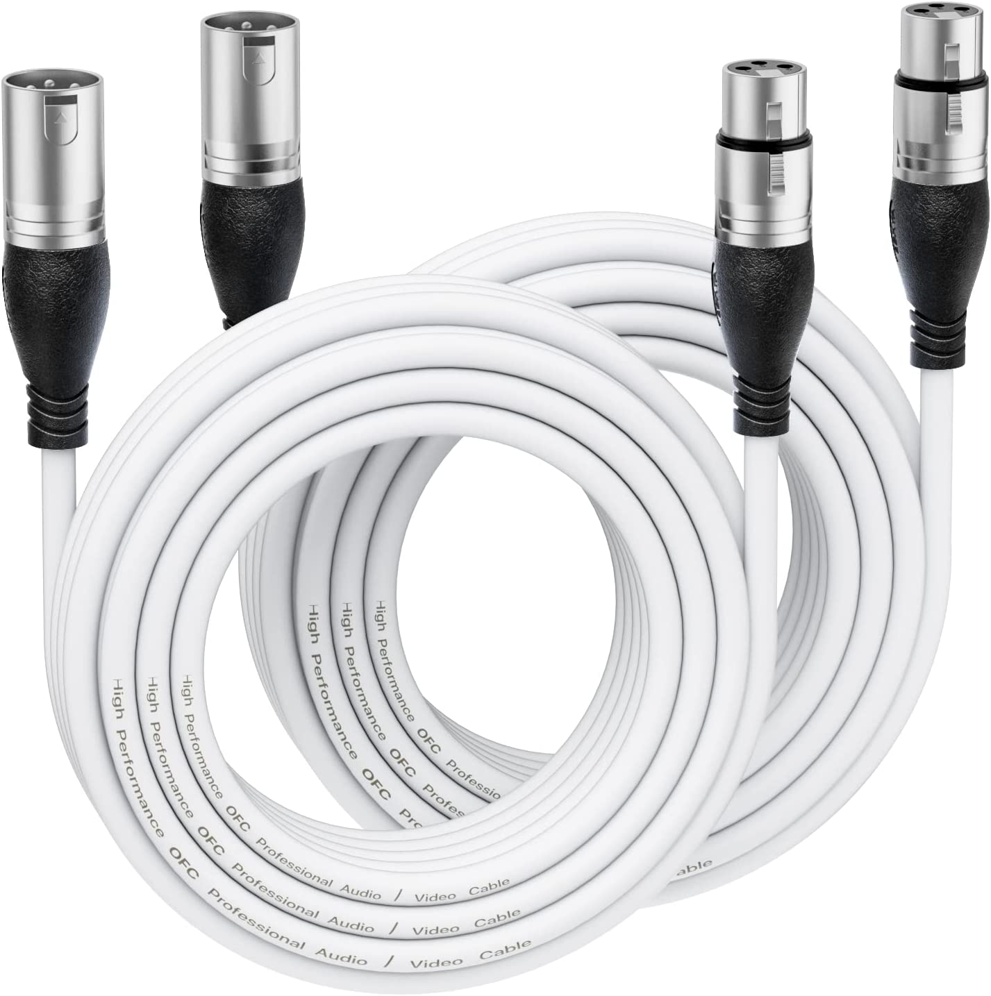 EBXYA XLR Cable - Premium Balanced Microphone Cable with 3-Pin XLR Male to Female Mic Speaker Cable,