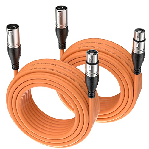 EBXYA XLR Cable - Premium Balanced Microphone Cable with 3-Pin XLR Male to Female Mic Speaker Cable,