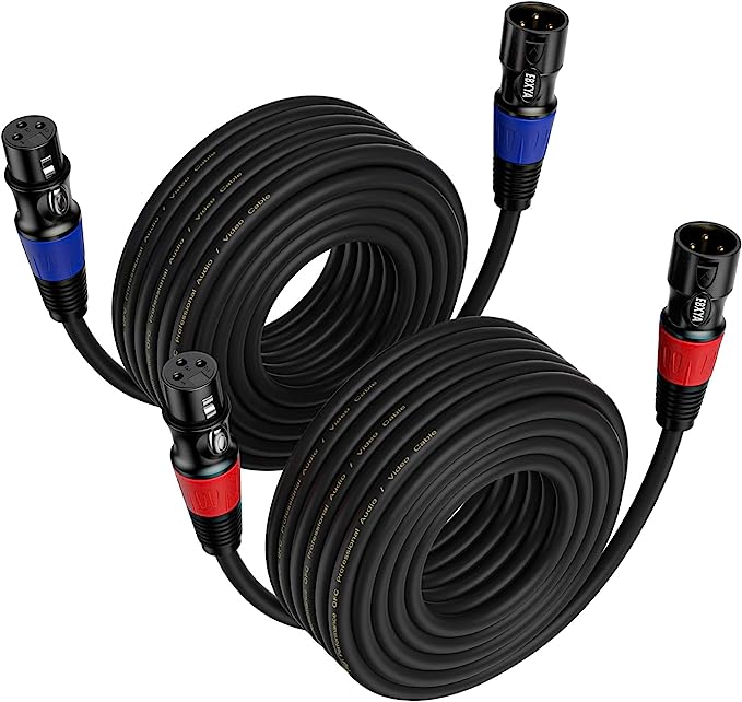 EBXYA XLR Cables Standard XLR Male to Female Microphone Cable with 3-Pin Balanced Shielded XLR Speaker Cable