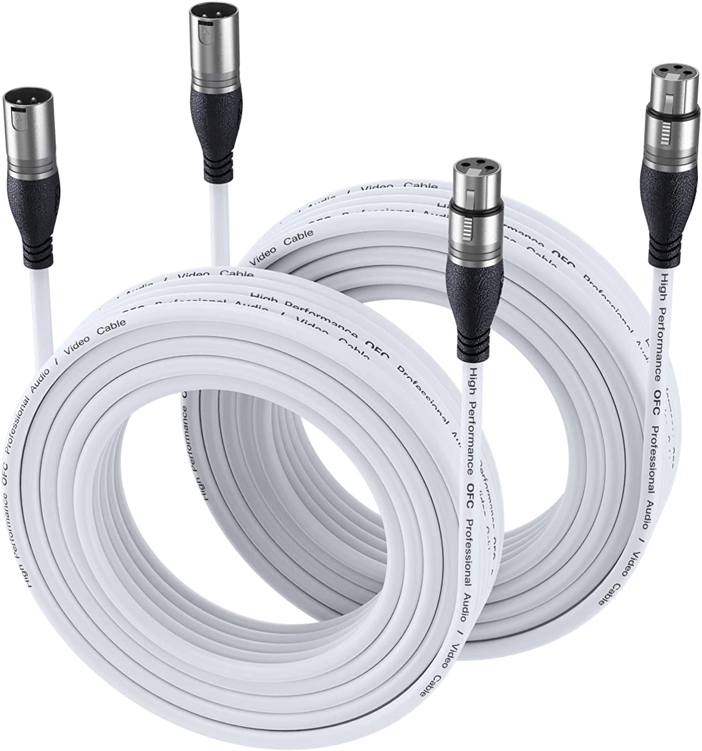 EBXYA XLR Cable - Premium Balanced Microphone Cable with 3-Pin XLR Male to Female Mic Speaker Cable,