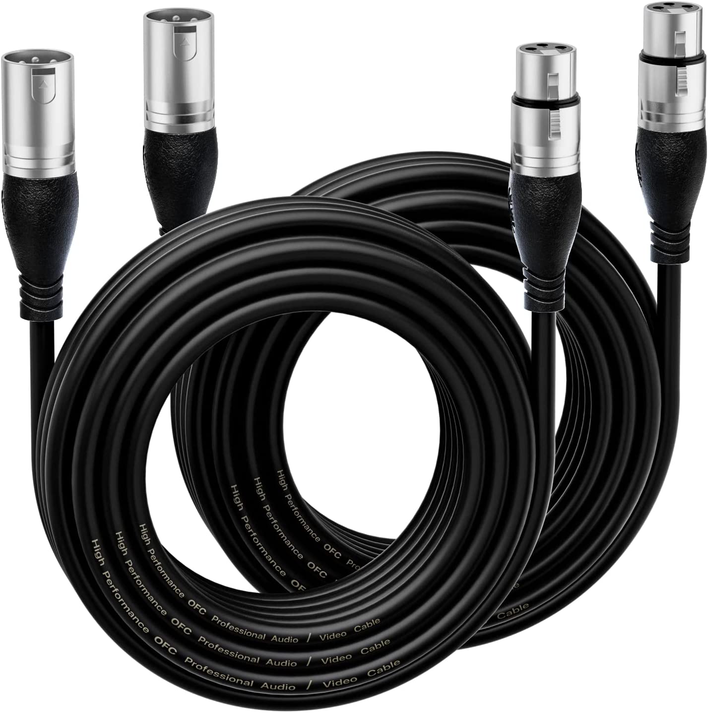 EBXYA XLR Cable - Premium Balanced Microphone Cable with 3-Pin XLR Male to Female Mic Speaker Cable,
