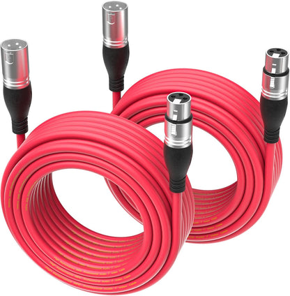 EBXYA XLR Cable - Premium Balanced Microphone Cable with 3-Pin XLR Male to Female Mic Speaker Cable