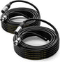 EBXYA XLR Cable- Premium Balanced Microphone Cable with 3-Pin XLR Male to Female Mic Speaker Cable, Black 50 Feet-2 Pack Black