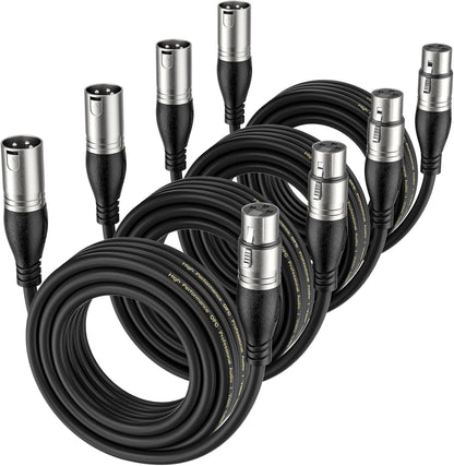 EBXYA XLR Cable - Premium Balanced Microphone Cable with 3-Pin XLR Male to Female Mic Speaker Cable