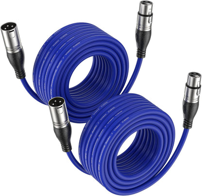 EBXYA XLR Cable - Premium Balanced Microphone Cable with 3-Pin XLR Male to Female Mic Speaker Cable