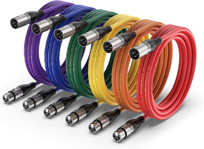 EBXYA XLR Cable - Premium Balanced Microphone Cable with 3-Pin XLR Male to Female Mic Speaker Cable