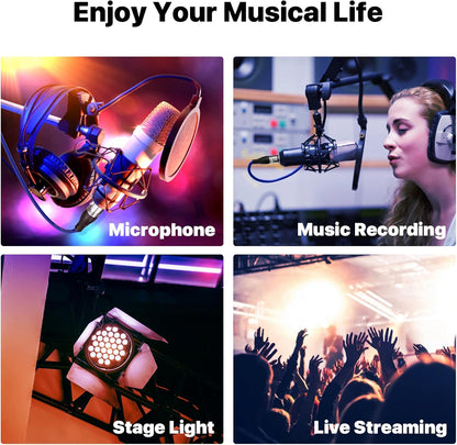 EBXYA XLR Cable - Premium Balanced Microphone Cable with 3-Pin XLR Male to Female Mic Speaker Cable