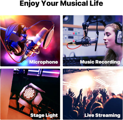 EBXYA XLR Cable - Premium Balanced Microphone Cable with 3-Pin XLR Male to Female Mic Speaker Cable