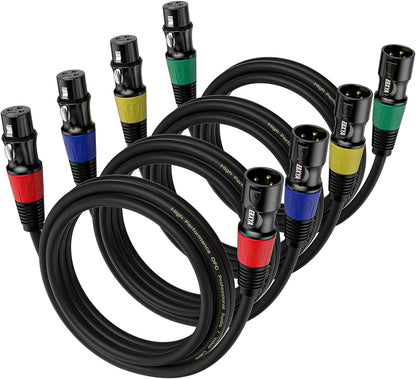 EBXYA XLR Cables Standard XLR Male to Female Microphone Cable with 3-Pin Balanced Shielded XLR Speaker