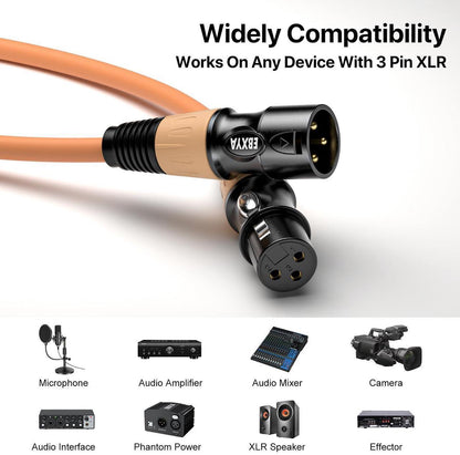 EBXYA XLR Microphone Cable - XLR Male to Female Cable 6ft 4-Packs with 3-Pin Balanced XLR Cables Suitable for Mic Mixer, Recording Studio, Speaker Be the first to review this product...，Red, yellow, orange, and green four colors