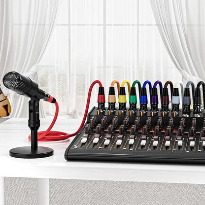 EBXYA XLR Microphone Cable - XLR Male to Female Cable 6ft 4-Packs with 3-Pin Balanced XLR Cables Suitable for Mic Mixer, Recording Studio, Speaker Be the first to review this product...，Red, yellow, orange, and green four colors
