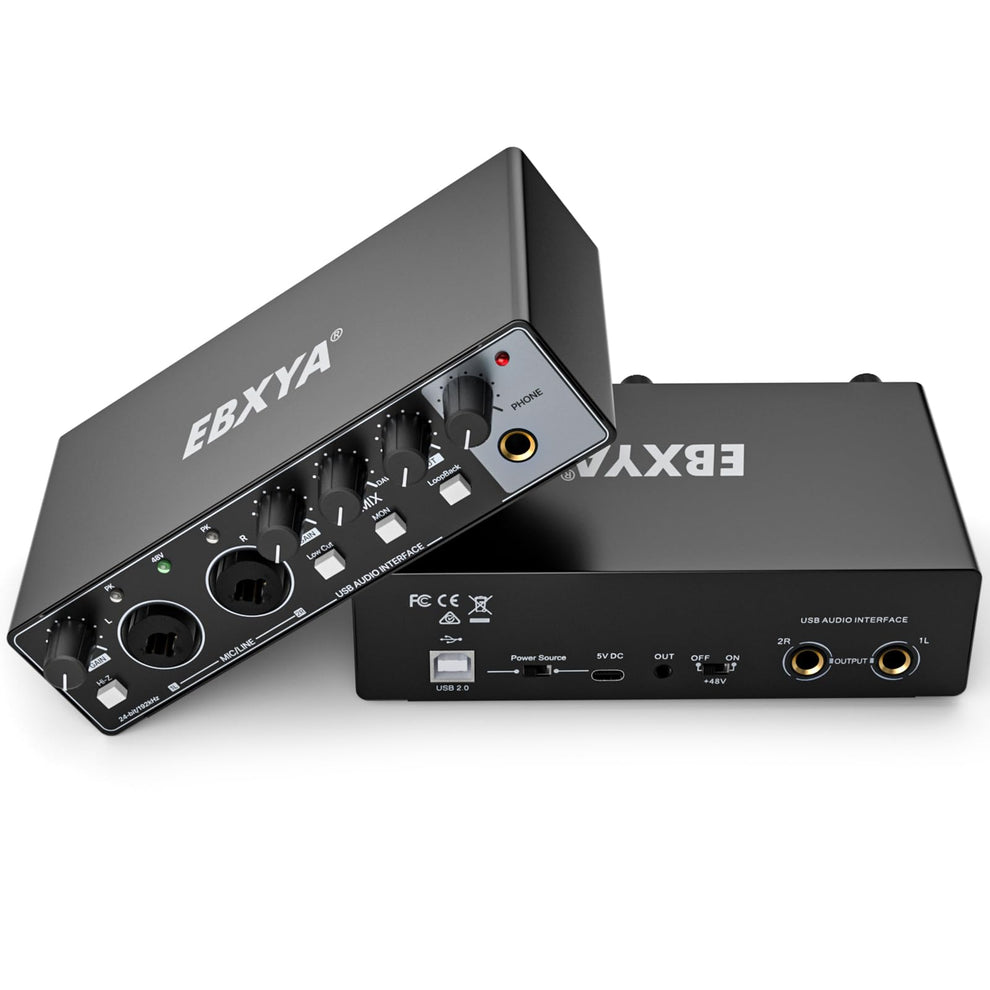 Personal Computer Audio Interface USB Audio Interface for PC, 2i2 Computer Audio Interface for Recording ...