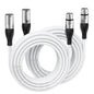 EBXYA XLR Cable 25 Ft 2 Packs - Premium Microphone Cable Patch Speaker Cable 3-Pin XLR Male to Female