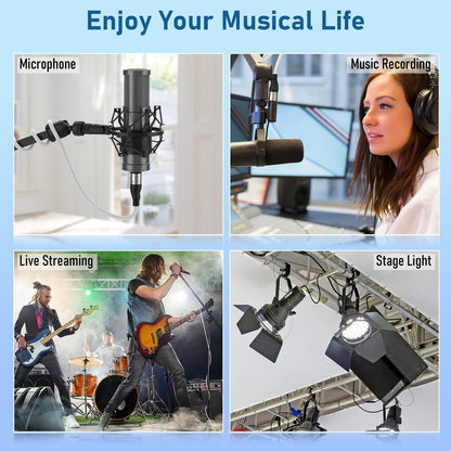 EBXYA XLR Cable - Premium Balanced Microphone Cable with 3-Pin XLR Male to Female Mic Speaker Cable