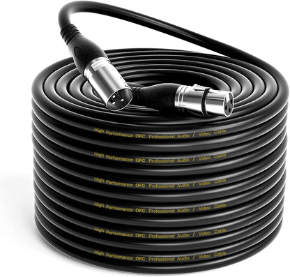 EBXYA XLR Cable  - Premium Balanced Microphone Cable with 3-Pin XLR Male to Female Mic Speaker Cable,