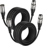 EBXYA XLR Cable  - Premium Balanced Microphone Cable with 3-Pin XLR Male to Female Mic Speaker Cable,