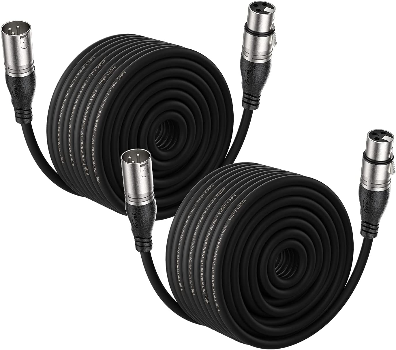 EBXYA XLR Cable  - Premium Balanced Microphone Cable with 3-Pin XLR Male to Female Mic Speaker Cable,