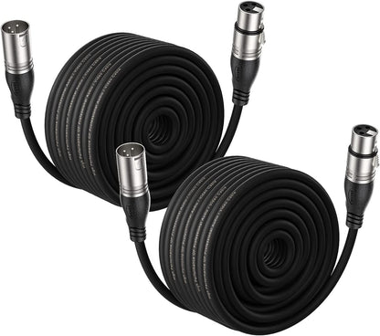 EBXYA XLR Cable  - Premium Balanced Microphone Cable with 3-Pin XLR Male to Female Mic Speaker Cable,