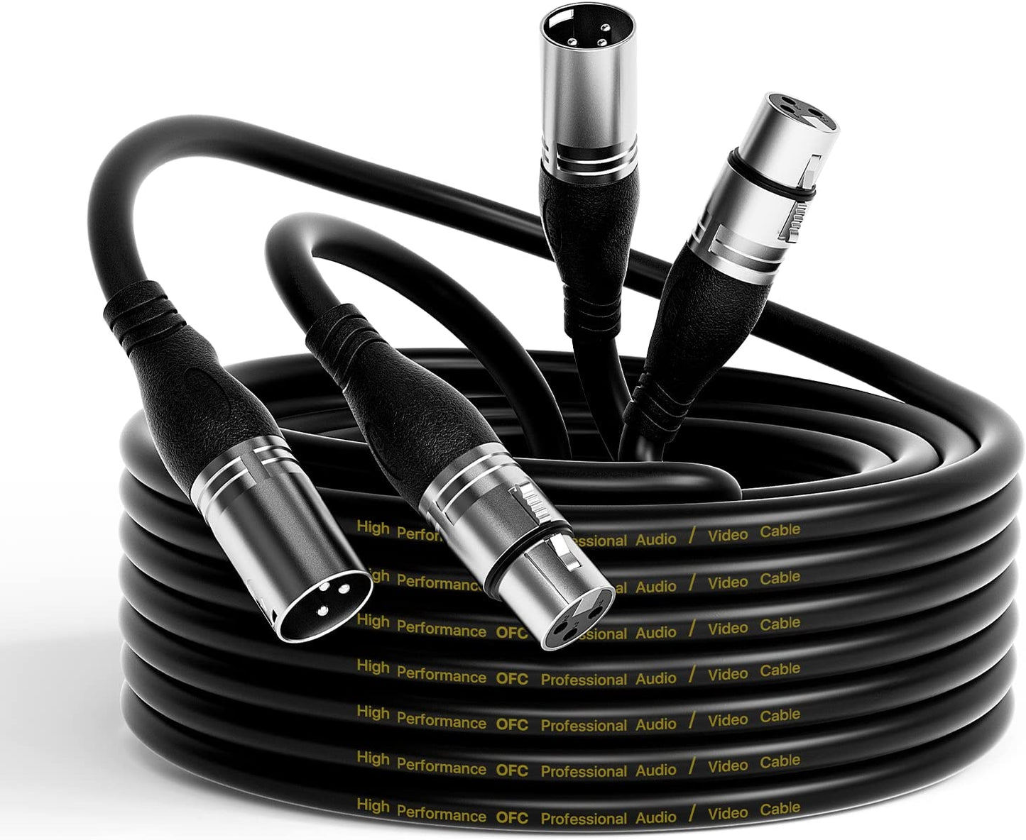 EBXYA XLR Cable  - Premium Balanced Microphone Cable with 3-Pin XLR Male to Female Mic Speaker Cable,