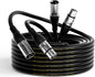 EBXYA XLR Cable  - Premium Balanced Microphone Cable with 3-Pin XLR Male to Female Mic Speaker Cable,