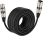 EBXYA XLR Cable（50ft - DMX Cable with 3 Pins Balanced Shielded XLR Male to Female Mic Cable Cords