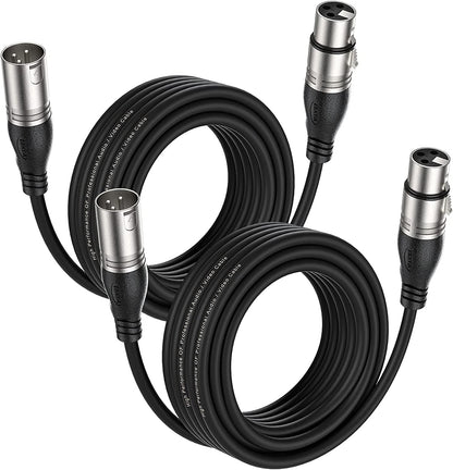 EBXYA XLR Cable  - Premium Balanced Microphone Cable with 3-Pin XLR Male to Female Mic Speaker Cable,