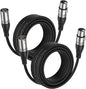EBXYA XLR Cable  - Premium Balanced Microphone Cable with 3-Pin XLR Male to Female Mic Speaker Cable,