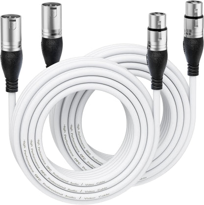 EBXYA XLR Cable  - Premium Balanced Microphone Cable with 3-Pin XLR Male to Female Mic Speaker Cable,