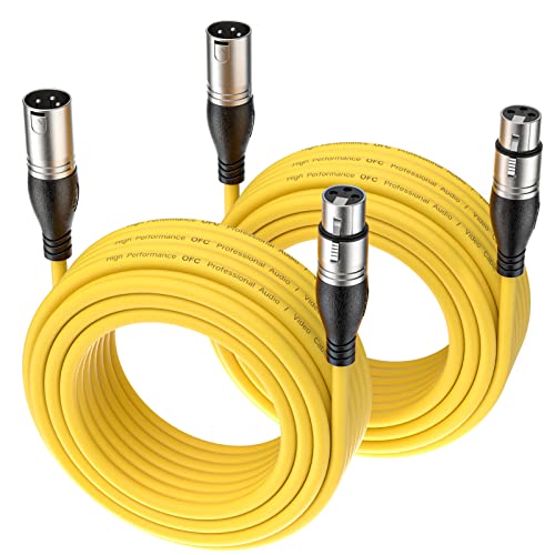 EBXYA XLR Cable  - Premium Balanced Microphone Cable with 3-Pin XLR Male to Female Mic Speaker Cable,