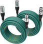 EBXYA XLR Cable（50ft - DMX Cable with 3 Pins Balanced Shielded XLR Male to Female Mic Cable Cords