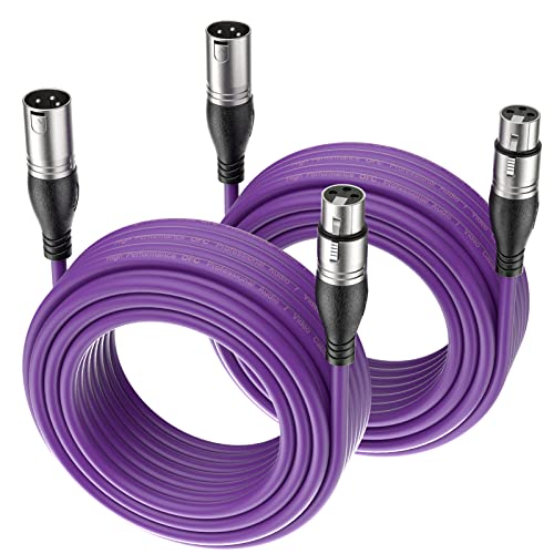 EBXYA XLR Cable  - Premium Balanced Microphone Cable with 3-Pin XLR Male to Female Mic Speaker Cable,