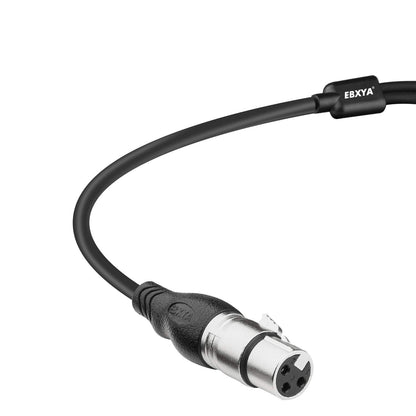 EBXYA Microphone Cable to 6.35mm Cable XLR Female to 1/4 TS Splitter Cable (3 Feet/1M)
