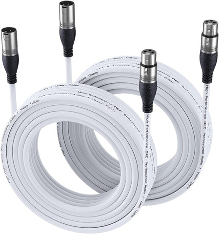 EBXYA XLR Microfoonkabel, 8 m, 2 stuks, 3-pins gebalanceerde XLR-stekker naar vrouwelijke kabel, meerkleurige microfoonkabel, DMX-kabel, microfoon, patchkabel EBXYA XLR Microfoonkabel, 8 m, 2 stuks, 3-pins gebalanceerde XLR-stekker naar vrouwelijke kabel, meerkleurige microfoonkabel, DMX-kabel, microfoon, patchkabel