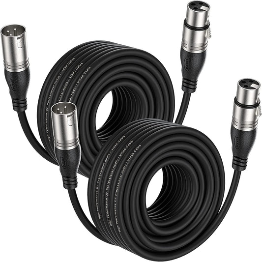 EBXYA XLR Cable  - Premium Balanced Microphone Cable with 3-Pin XLR Male to Female Mic Speaker Cable,