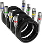 EBXYA XLR Cables, XLR Male to Female Balanced 3 Pin Metal Spring Microphone Cable Compatible with Mixers, Speakers, Amplifiers, Mic