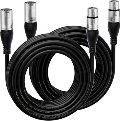 EBXYA XLR Cable  - Premium Balanced Microphone Cable with 3-Pin XLR Male to Female Mic Speaker Cable,