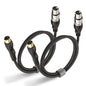EBXYA MIDI to XLR Adapter Cable  - MIDI 5 Pins DIN Male to XLR 3 Pins Male